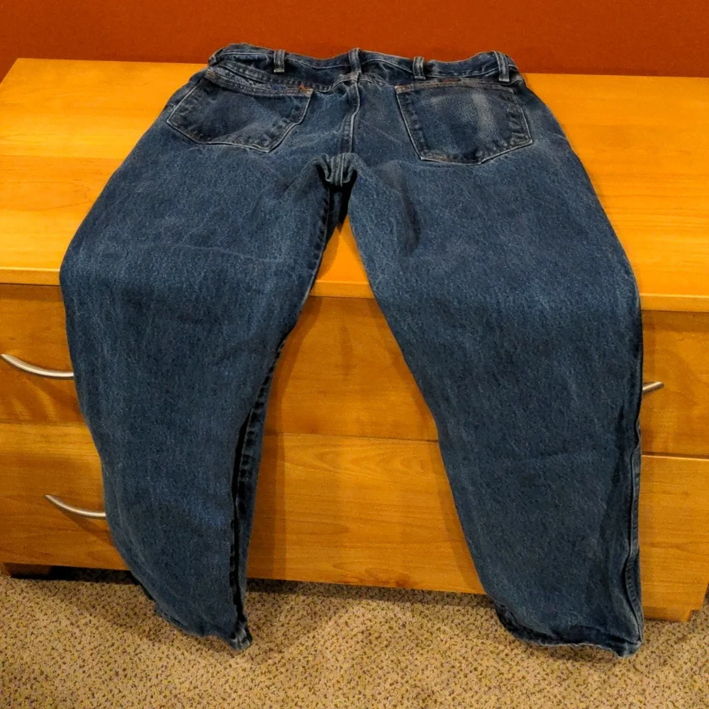 Men's Rustler 32x30 blue jeans 100% cotton - Picture 2 of 7